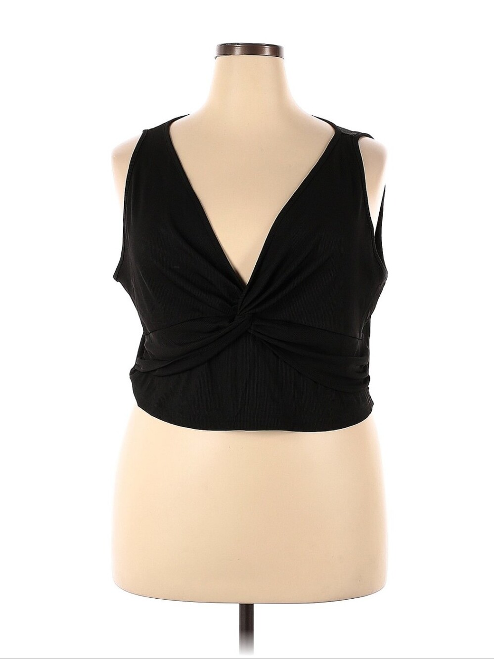 NWT✨ Cider Black Ribbed Crop Top